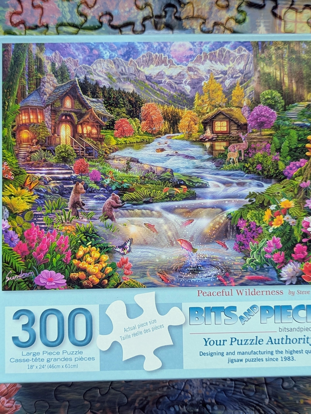 Bits and Pieces Peaceful Wilderness 300 Large Piece Jigsaw Puzzle Steve Sundram